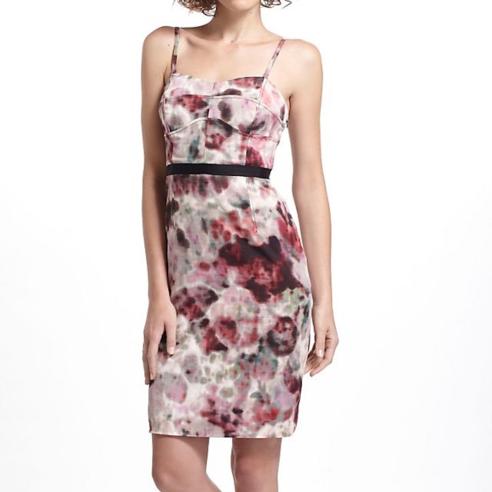 NWT MOULINETTE SEOURS Women's Strapless Hedgerow Corset Sheath Dress Size 0